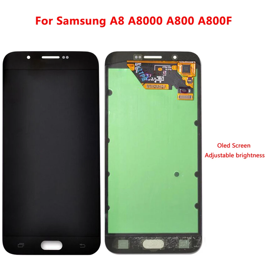 

Tested AMOLED LCD For Samsung Galaxy A8 A800 A8000 A800F Phone LCDs Display Touch Screen Digitizer Sensor Replacement 100%