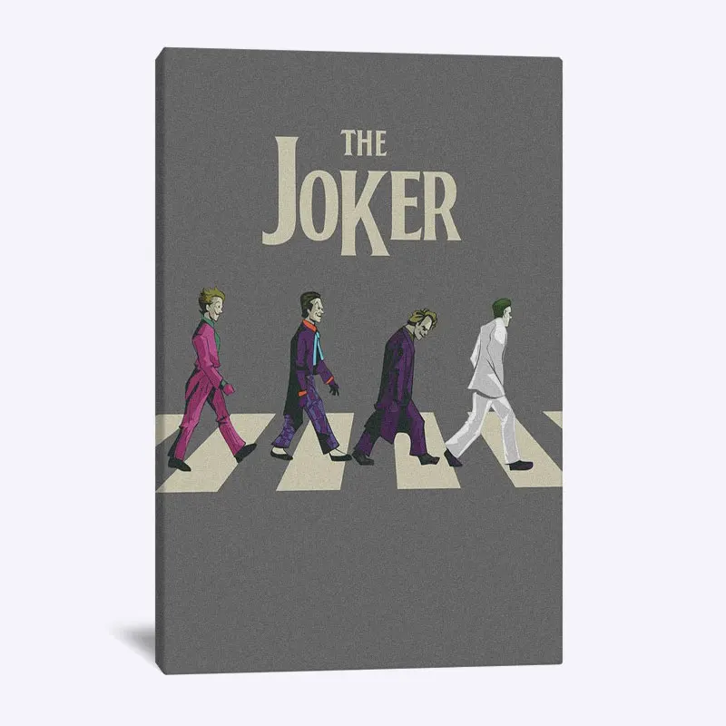 The Joker poster Wall Art Canvas For Teens Living Room Home Bedroom Study Dorm room Apartment Art Decoration Prints - Цвет: ICV 125