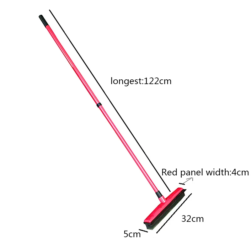 Ковер для домашних питомцев, кошек, собак, деревянных окон, инструмент для очистки, длинный толчок, резиновая щетина для метлы, щетка для уборки, скребок, не царапается, щетина, метла
