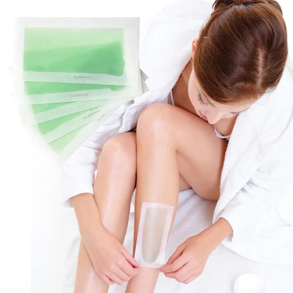 

5PCS Cold Hair Removal Wax Strips Double Side Wax Paper for Face/Legs/Bikini