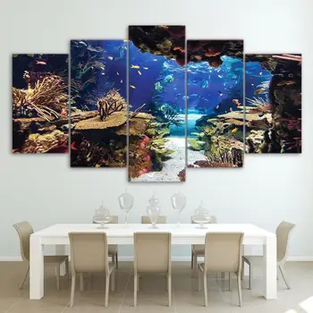 

Canvas Wall Art Prints Under sea World Landscape Pictures Paintings on Canvas Wall Art ,Ready To Hang Drop Shipping