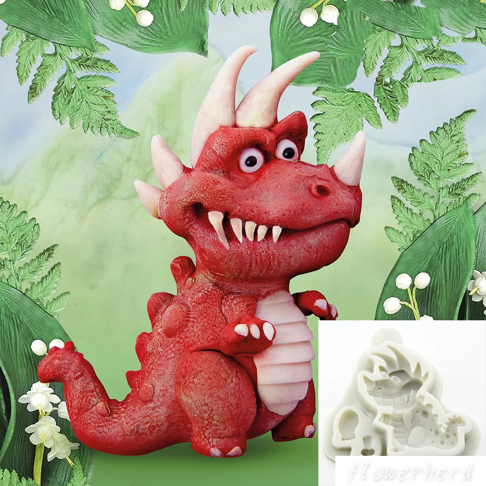 

Tyrannosaurs Rex Dinosaur Cake Silicone Mold Fondant Cake Lace Mold Birthday Cake Decorating Tools Chocolate Gumpaste Mold