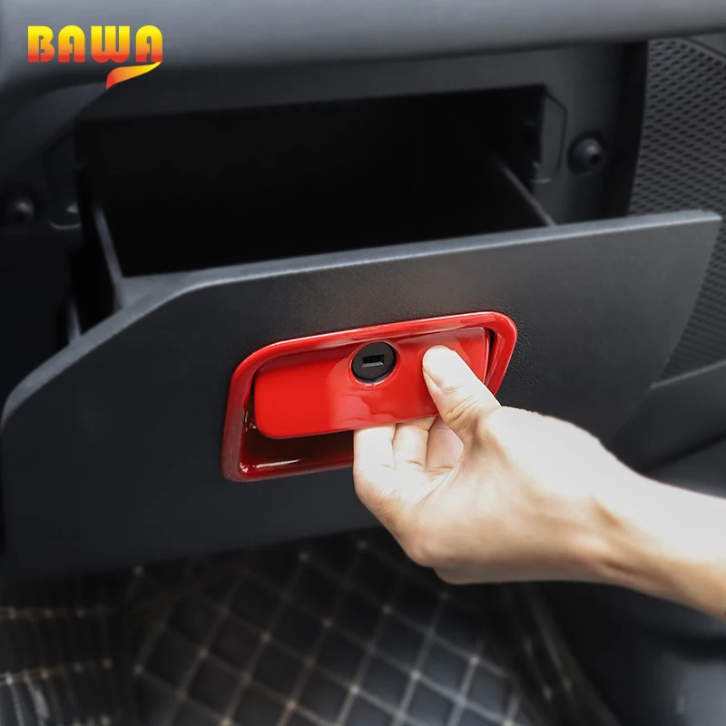 Внутренние молдинги BAWA для Jeep Wrangler JL 2018 ABS Co pilot коробка хранения аксессуары
