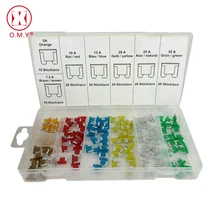 120Pcs Mini Fuses Auto Replacement Parts Assorted Car Boat Vehicle Motorcycle Insurance Tablets Wholesale Accessories Supplies
