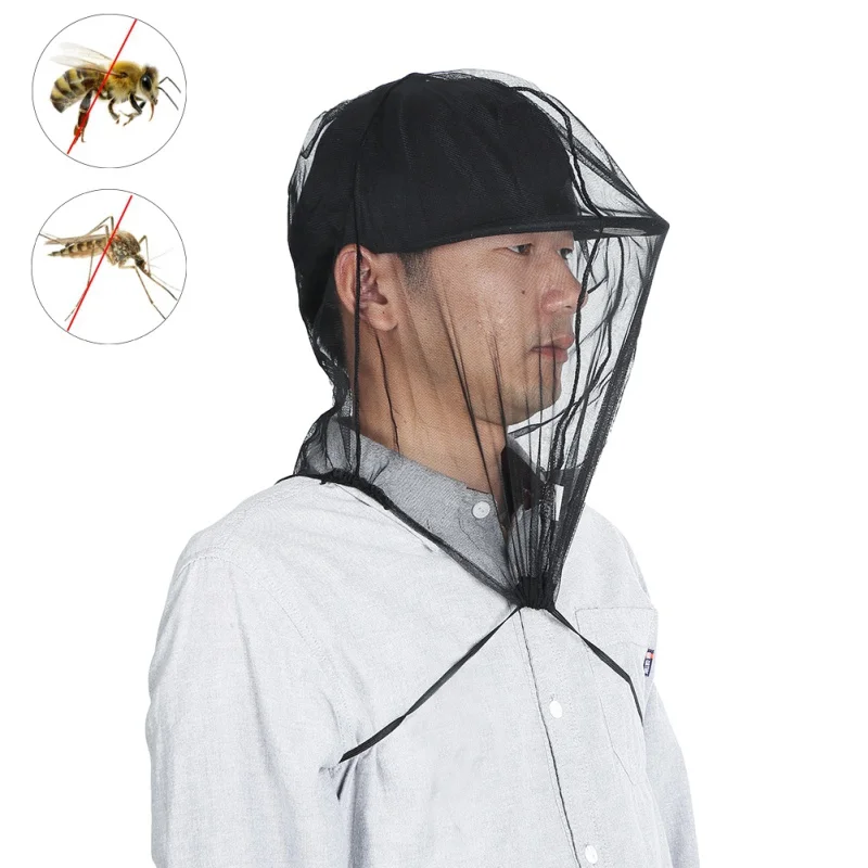 

Summer Fishing Hat Mesh Net Keeping Insects Mosquito Net Prevention Bee Cap Fishing Cap Outdoor Sunshade Lone Neck Head Cover