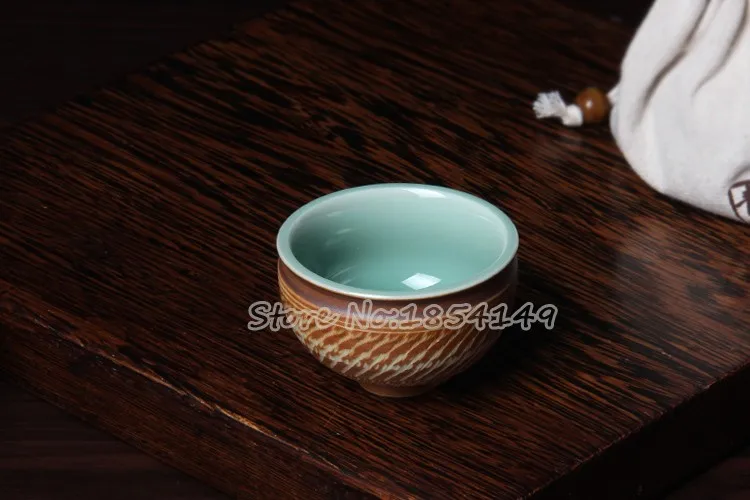 Подарочная посылка Китайский Longquan Celadon фарфор китайская гайвань чайные чашки для чая чаша керамическая 70 мл глазурь чашки для чайной церемонии кунг-фу фарфоровая чаша