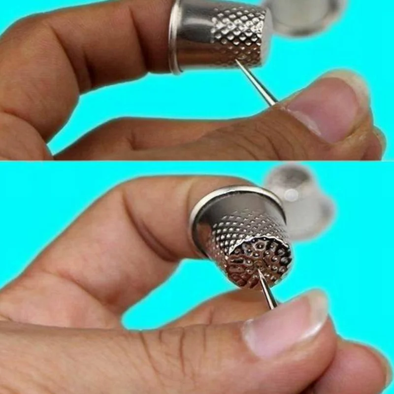 Новинка 3 шт. Thimbles портной инструмент для шитья серебряная металлическая