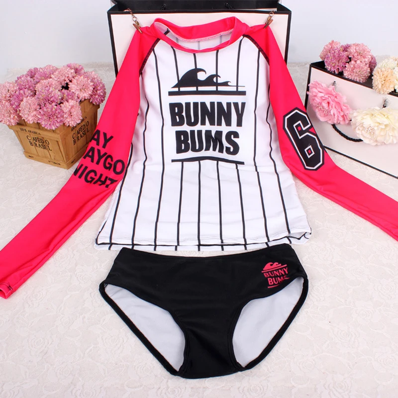 

Rush Guard For Women Womens Surf Suit Korean Swimsuit Surfing Sailing Clothing Long Sleeve Clothes Female Garment Beach Animal