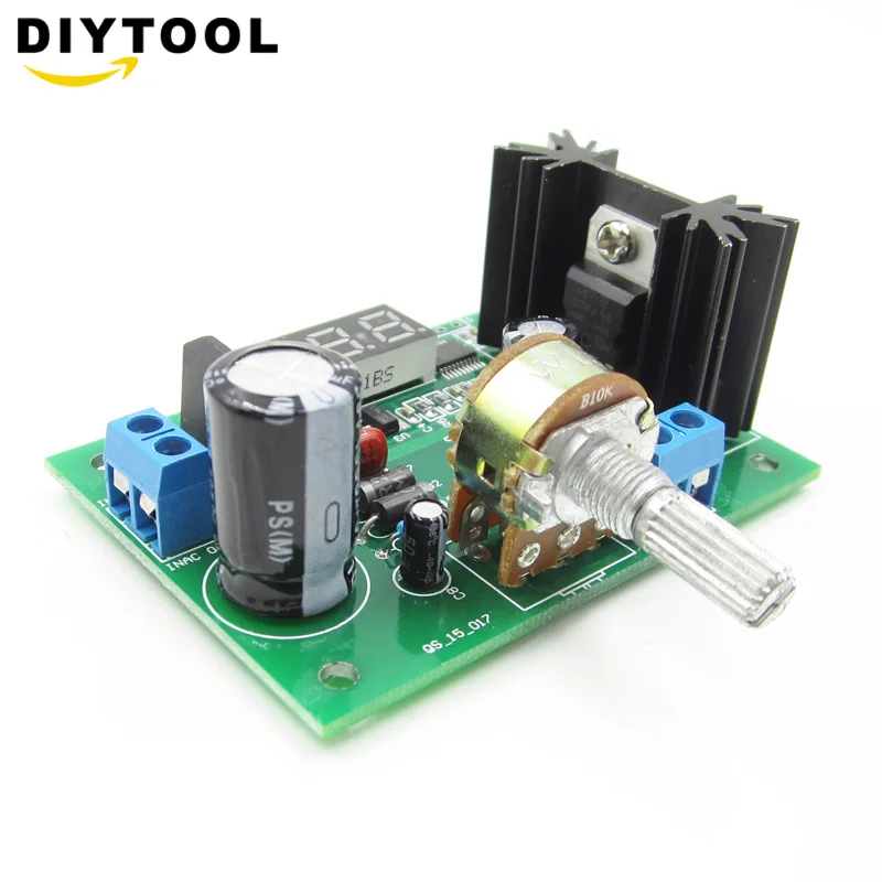 

AC/DC-DC LM317 Adjustable Voltage Regulator Step Down Power Supply Module with LED Meter