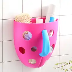 Детские органайзер для игрушек для купания стойки стены всасывания Бесплатная ногтей пластик ванная комната корзина для хранения зубная