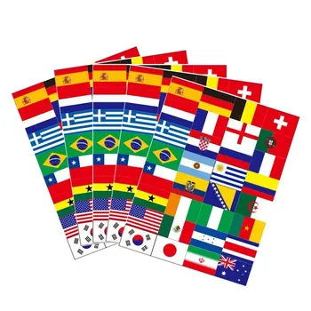 

8 X Flag Tattoo For 2018 World Cup Football Fans 32 Staate As Shown