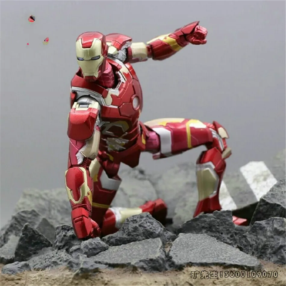 

Super hero Marvel Avengers 4 Tony Stark Iron Man MK Action Figure Toy PVC Collectible Model Doll Toys for Children kid Gift