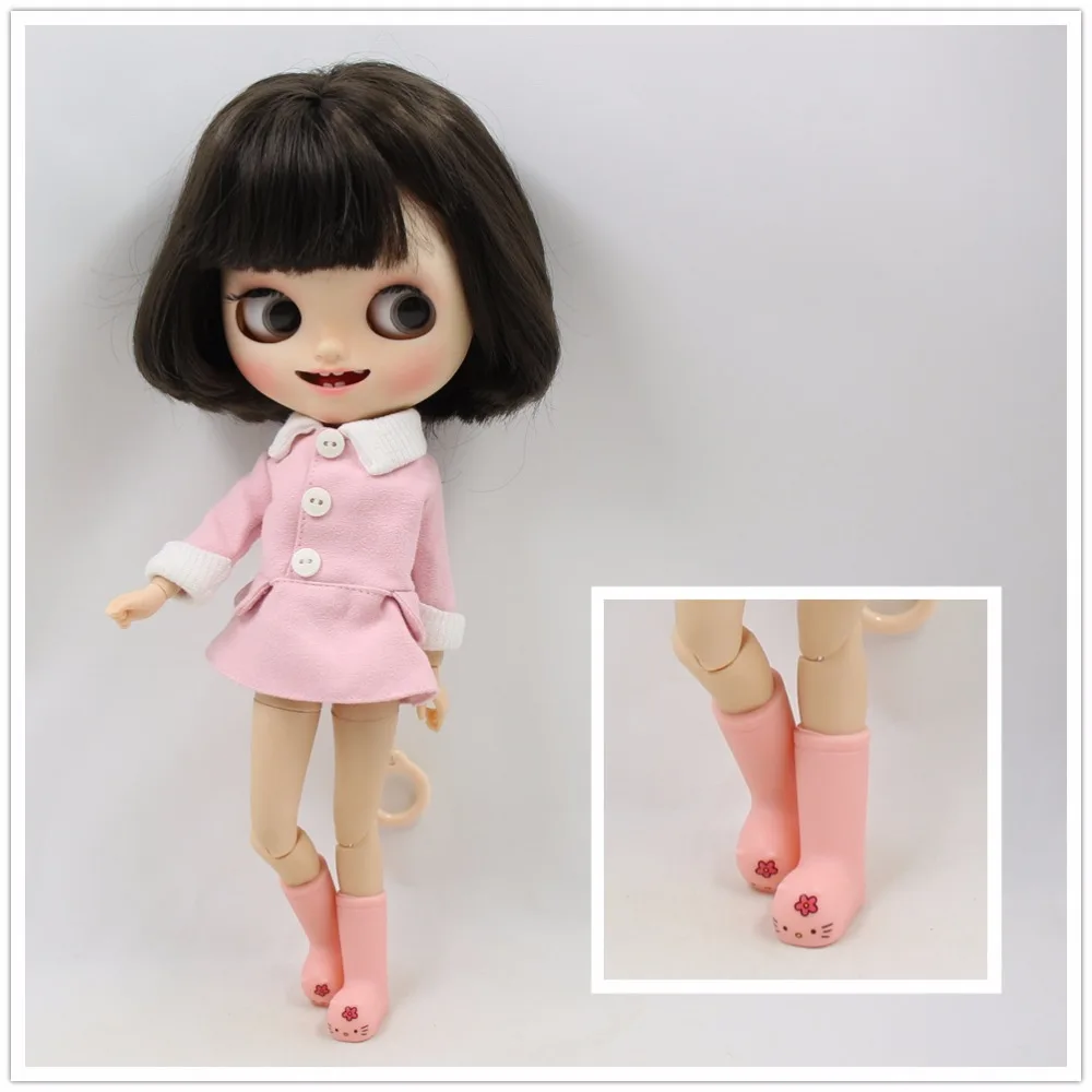 Neo Blythe Puppe Hübsche Plastiktiere Stiefel 3