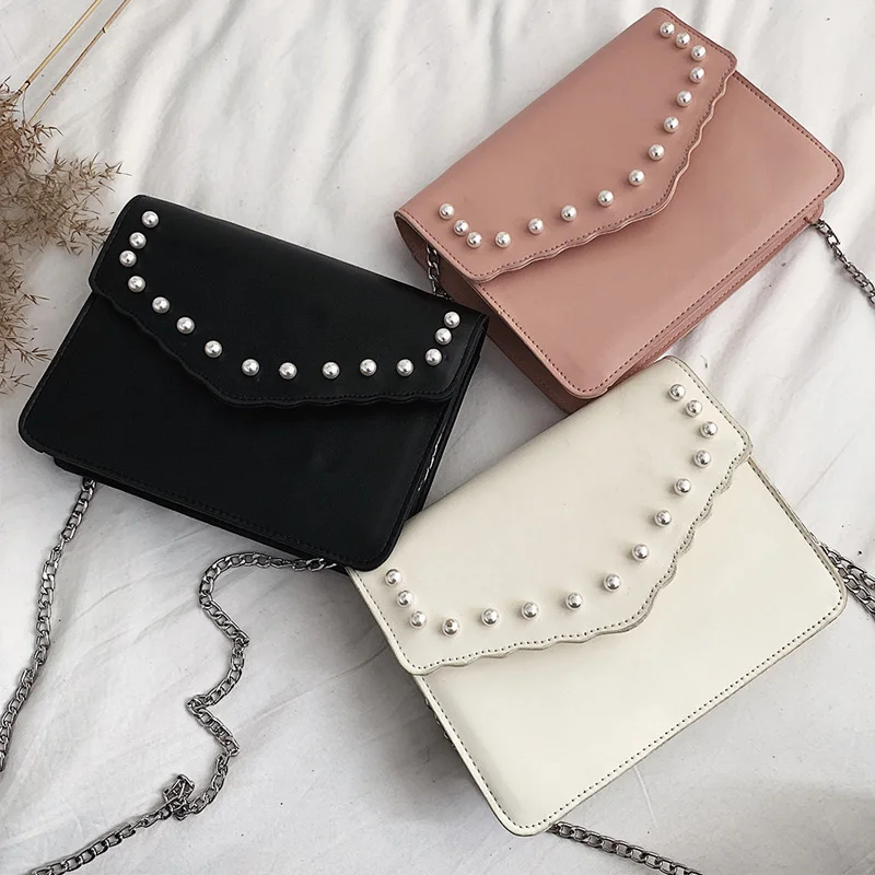 

AUAU-Women'S Wild Messenger Bag Chain Shoulder Bag Simple Fashion Small Square Bag Women'S Creative Shoulder Bag