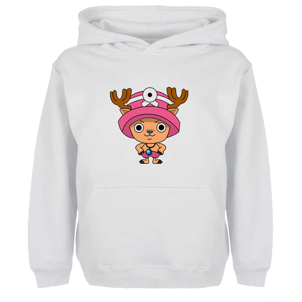 Tanie Śmieszne jeden kawałek Tony Chopper bluzy z kapturem unisex mężczyźni kobiety dziewczyna chłopiec japoński cosplay fani bluza Off biały kurtki z kapturem odzież