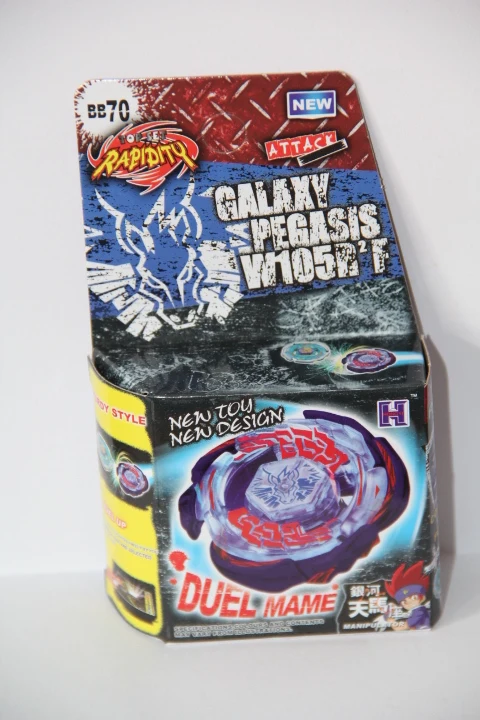 Галактика пеgas (Pegasis) W105R2F металлический бешеный 4D Legends спиннинг Top Hyperblade BB 70|beyblade