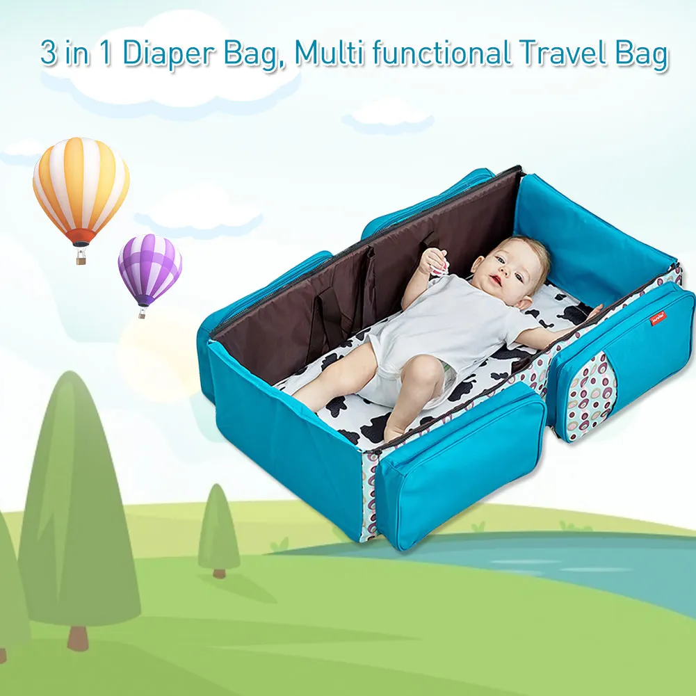 Новый мульти-функция складная кроватка с москитной сеткой скошенный большой вместительная сумка для мам матери и ребенка посылка