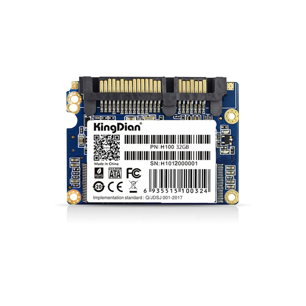 KingDian SATA2 полутонкий 8 ГБ 16 32 SSD Внутренний твердотельный накопитель Бесплатная