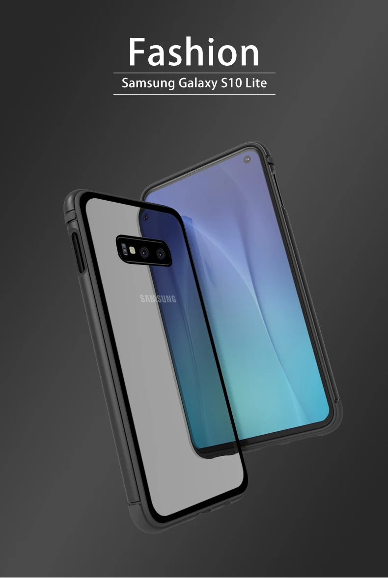 Чехол для Samsung Galaxy S10 Plus чехол из закаленного стекла с металлическими краями E