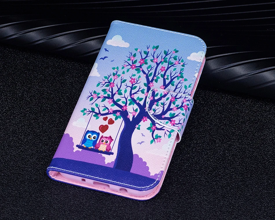 פרפר ינשוף עור מפוצל ארנק Flip מקרה עבור iphone 11 פרו כיסוי עבור Iphone 5 5S se 6 6s 7 8 בתוספת X 10 XS max XR Coque iPhone11 11 phone case