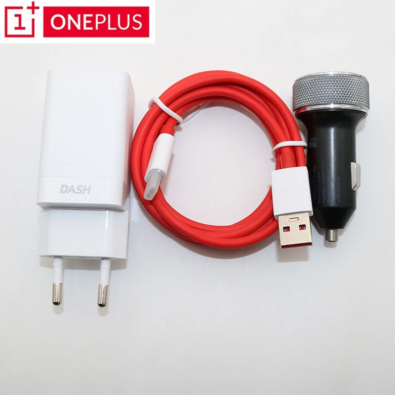 

100% Original OnePlus 6T Dash Car Charger Dash EU Charger Cable 100cm 3.4V~5V=3.5A Standard 5V=2A For Oneplus 3 3T 5 5T 6