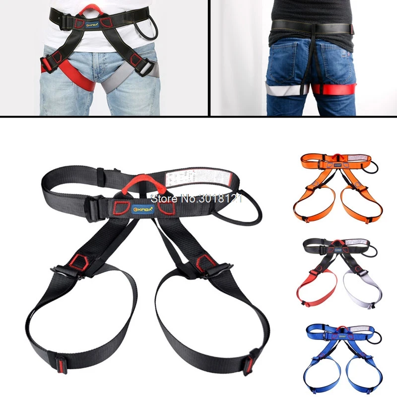 melhor Ao ar livre de acampamento de escalada Cinto de Segurança Cintos de segurança Sentado Escalada Rapel Tool Com Bag