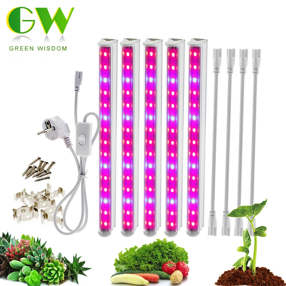 

LED Grow light 5730 T5 Tube Full Spectrum LED Indoor Flower Plant Phyto Growth lamps For Greenhouse Hydroponic Plant Growing