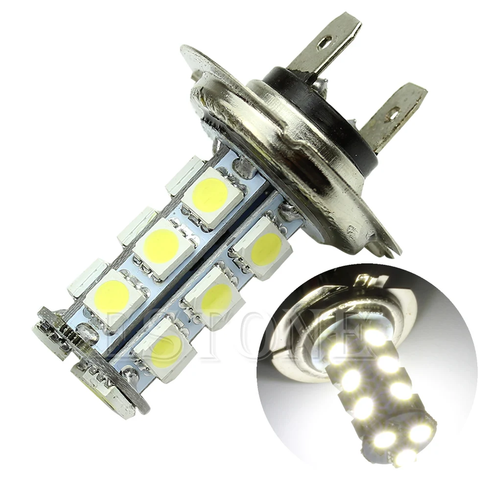 2021 Новый H7 18 SMD светодиодный 5050 автомобиль туман лампы чистый белый вождения