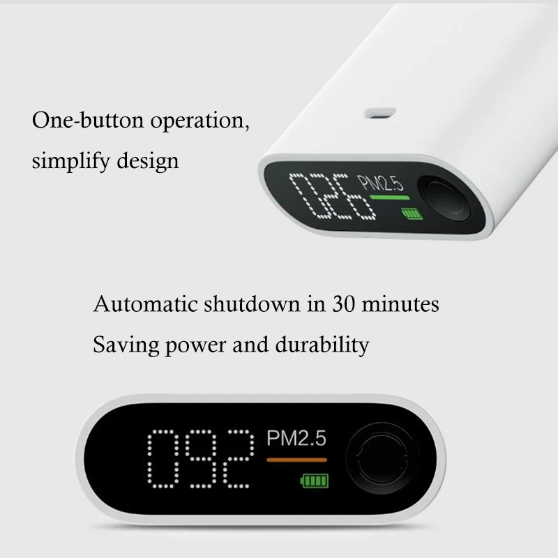 Xiaomi smart PM2.5 детектор воздуха портативный тестер качества воздуха OLED экран Интеллектуальный дисплей высокоточный лазерный портативный датчик