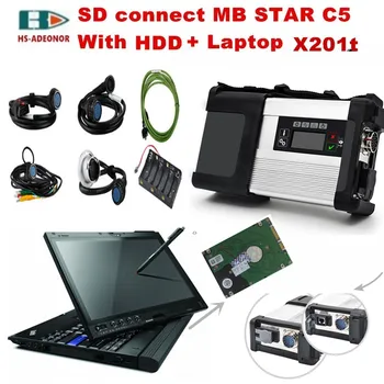

2019 12 Star Diagnostic Tool SD Connector C5 and Laptop X201t with DTS-monaco 8.14 Vediamo the latest software support WIFI