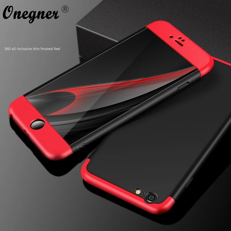 Чехол с защитой 360 градусов для iPhone 7 6 Plus 6S i7 5 5S P 7P полная защита тела