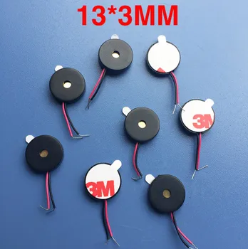 

Free shipping 10PCS Hot sale 1325 13*2.5mm piezoelectric Passive buzzer with wire