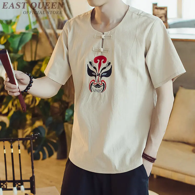 Топ для женщин, лето, традиционная китайская одежда для мужчин, мужская блуза с длинным рукавом, Повседневная рубашка, блузка и топы AA3879 Y A