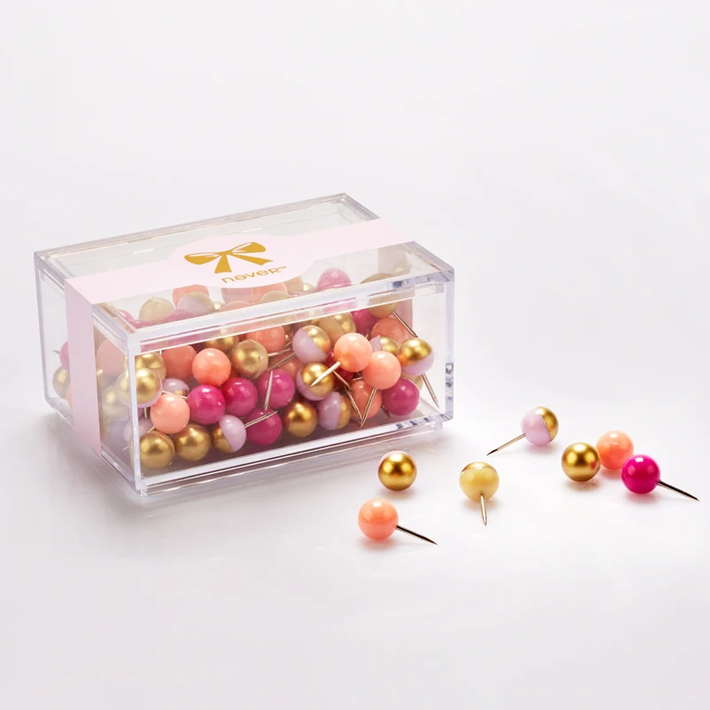 

120pcs/pkg cute colourful thumb tack use for cork bulletin boards Christmas decoration tool office binding supplies