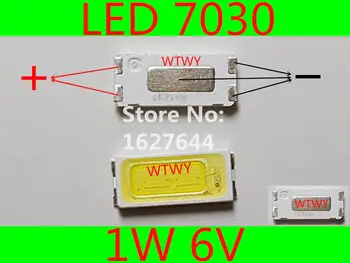 

500pcs SEOUL LED TV Backlight LED 7030 High Power 1W 6V 100LM Cool white LED Backlight For LED LCD TV Backlight Application