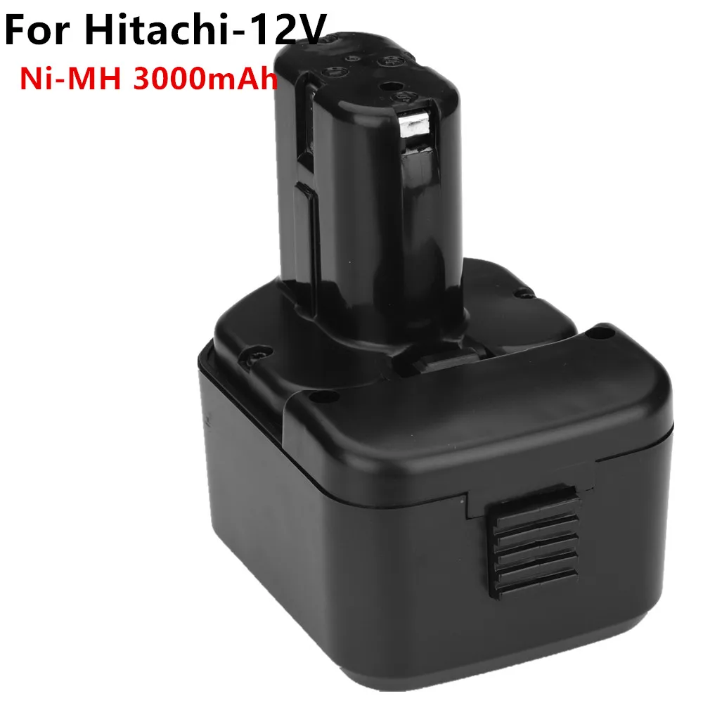 2PCS 12V 3000mAh 3.0Ah Ni-MH Power Tool Battery for Hitachi EB1214S EB1212S DS 12DVF3 EB1220HL EB12
