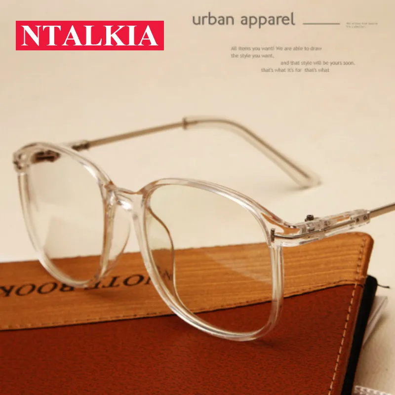

Fashion Women Transparent glasses frame for female men Square reading eyeglasses frames clear lens Retro Fake no degree Eyewear