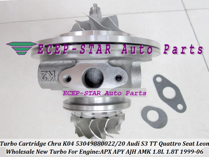 Turbo Cartridge CHRA Turbocharger K04 53049880022 53049880020 For AUDI S3 TT Quattro Seat LEON 1.8T 1999-06 APX APY AJH AMK 1.8L (3)