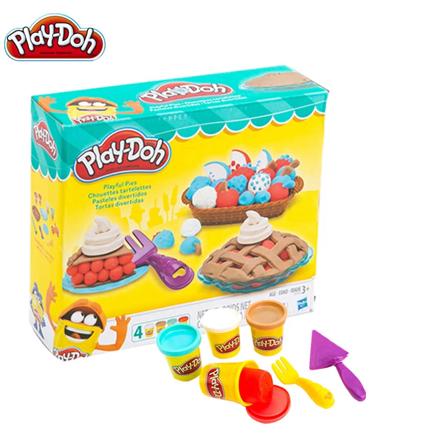 

Original Play Doh Colorful Mud Fun Pie Children's Soft Clay Playa Creative DIY Toys Set Slime Clear Fluffy