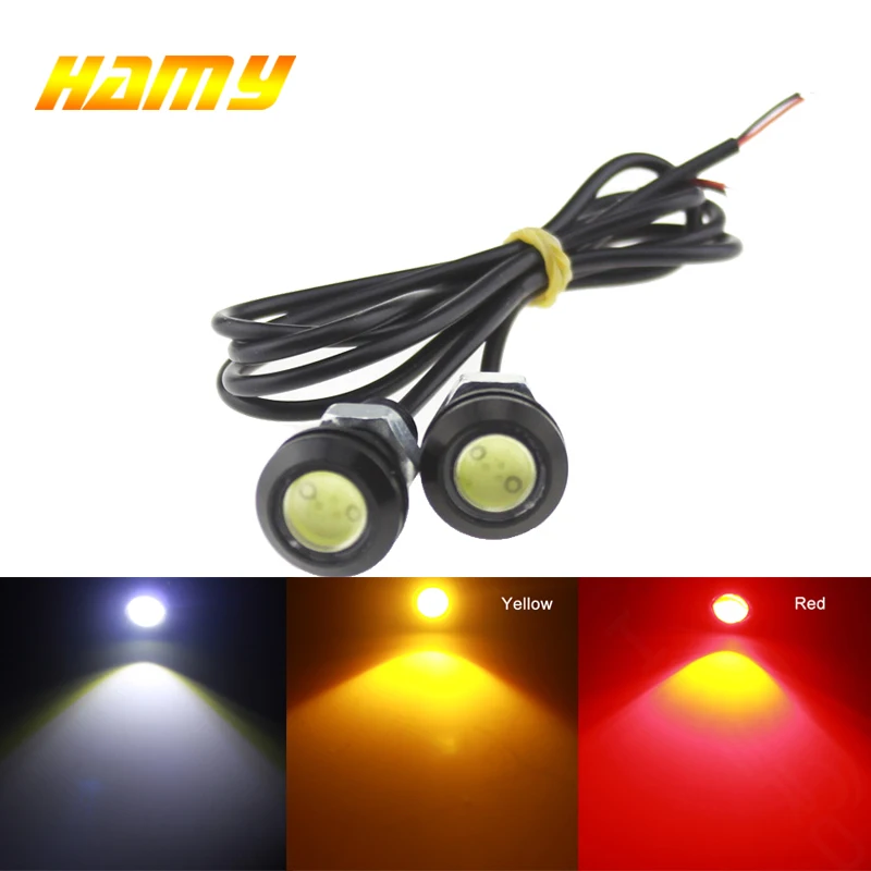 

4x Car LED Signal Bulb COB Daytime Running Light Waterproof 12V Super Bright Auto Reverse Parking Fog Lamp Styling 23MM