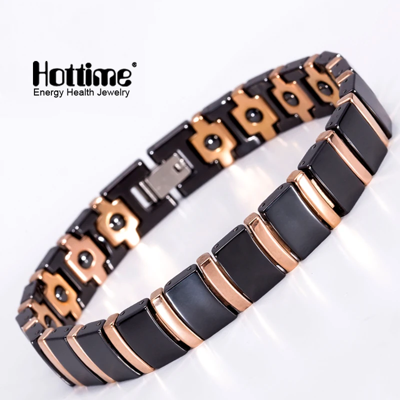 Prix pour Bio Elements Énergie Magnétique Santé Germanium Bracelet Hommes Mode Noir En Céramique Bracelets Or Rose & Noir Beaux Bijoux Bracelet Prix pour Bio Elements Énergie Magnétique Santé Germanium Bracelet Hommes Mode Noir En Céramique Bracelets Or Rose & Noir Beaux Bijoux Bracelet