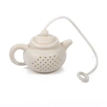 1 шт. Силиконовое чайное ситечко уникальный чайный горшок-форма Чайный фильтр креативный фильтр диффузор чай/кофе сито для муки гаджет для бара