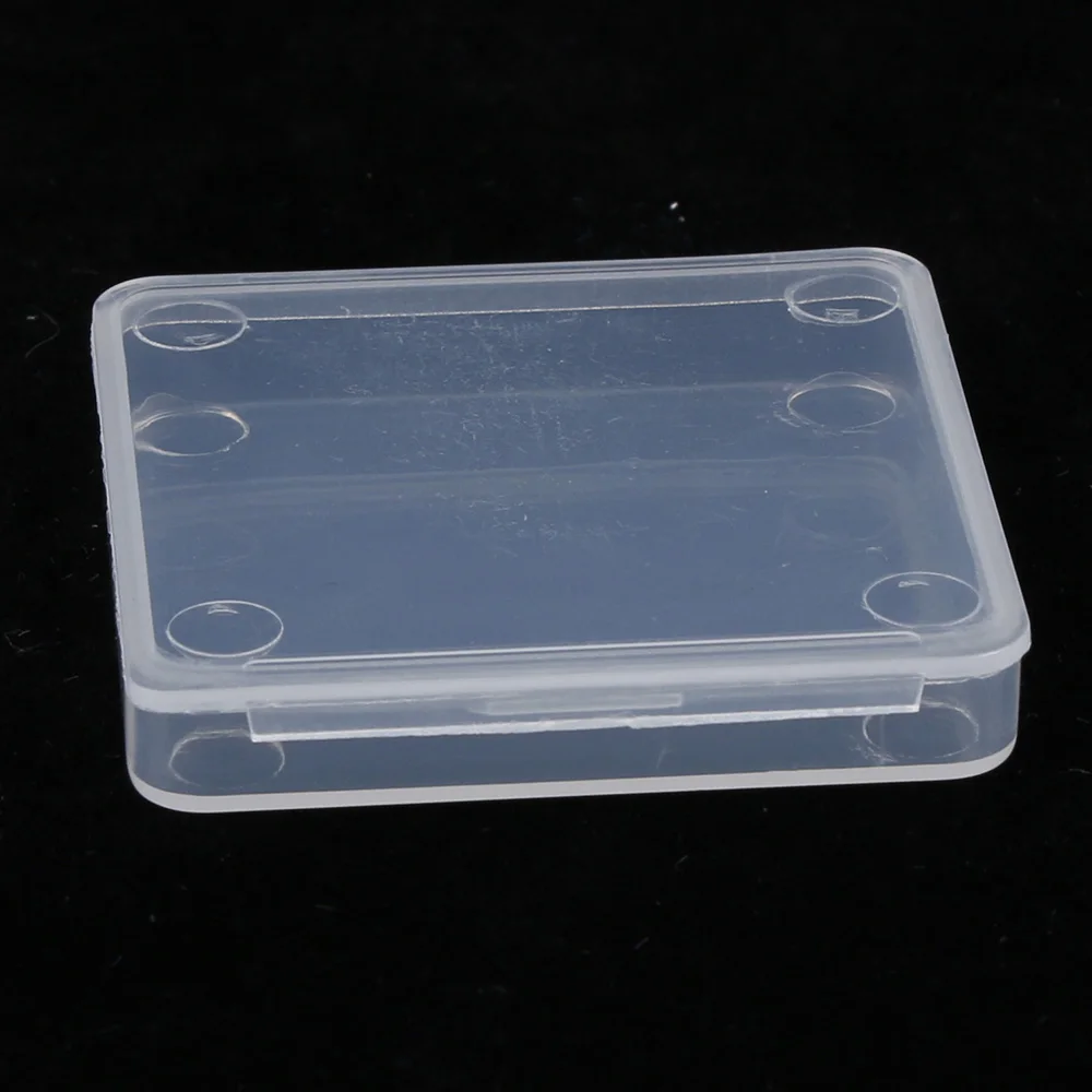 1 шт., крошечная квадратная коробка, прозрачные пластиковые коробки для хранения инструментов DIY, аксессуары для украшения ногтей, бусины, камни, чехол для рукоделия, контейнер