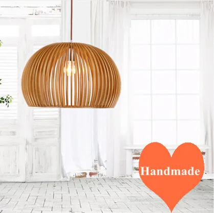 Modern classical rural style wood art Pendant Lights Handmade indoor ply-wood chips E27 LED lamp for stairs&corridor BT206-220