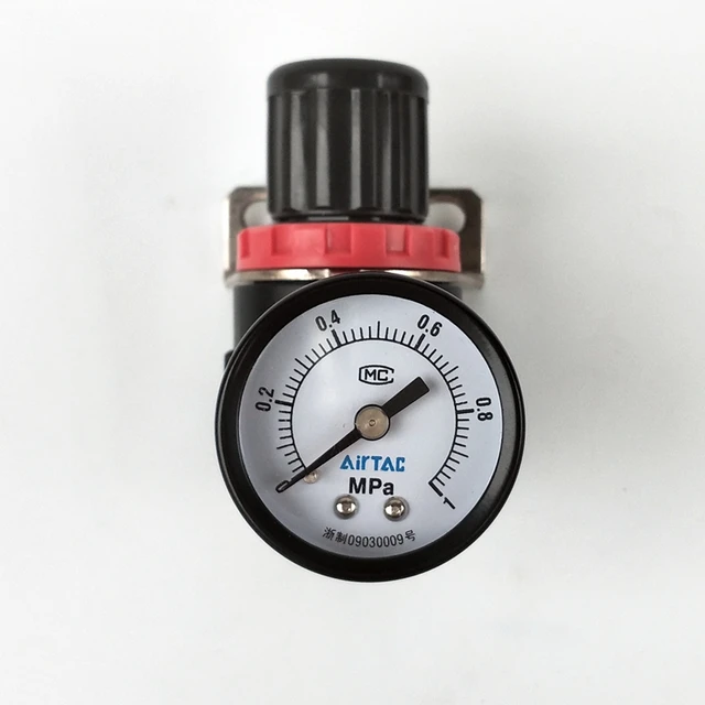 Original AirTAC Air Control Compressor Pressure Gauge Relief Regulating