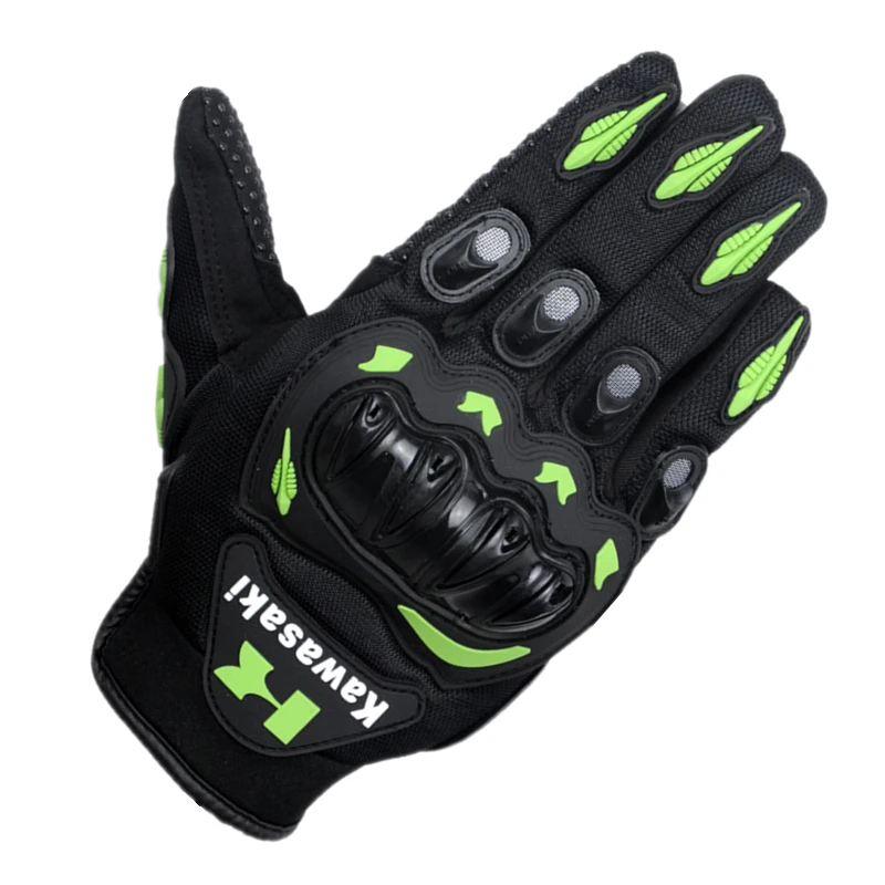 Green Fashion New Full Finger Motorcycle Gloves Motocross Luvas Guantes