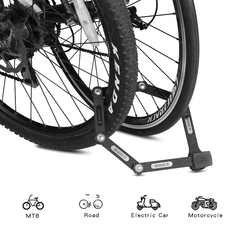 ETOOK сильный складной замок для велосипеда велосипед электрический мотоцикл MTB Горный Дорожный велосипед замок сверхмощный Противоугонный велосипедный замок