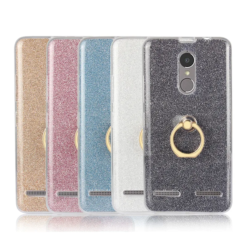 For Lenovo K6 Power K33a42 case TPU Silicone ShockProof Protective Back Cover K33a48 Vibe phone Ring bracket |