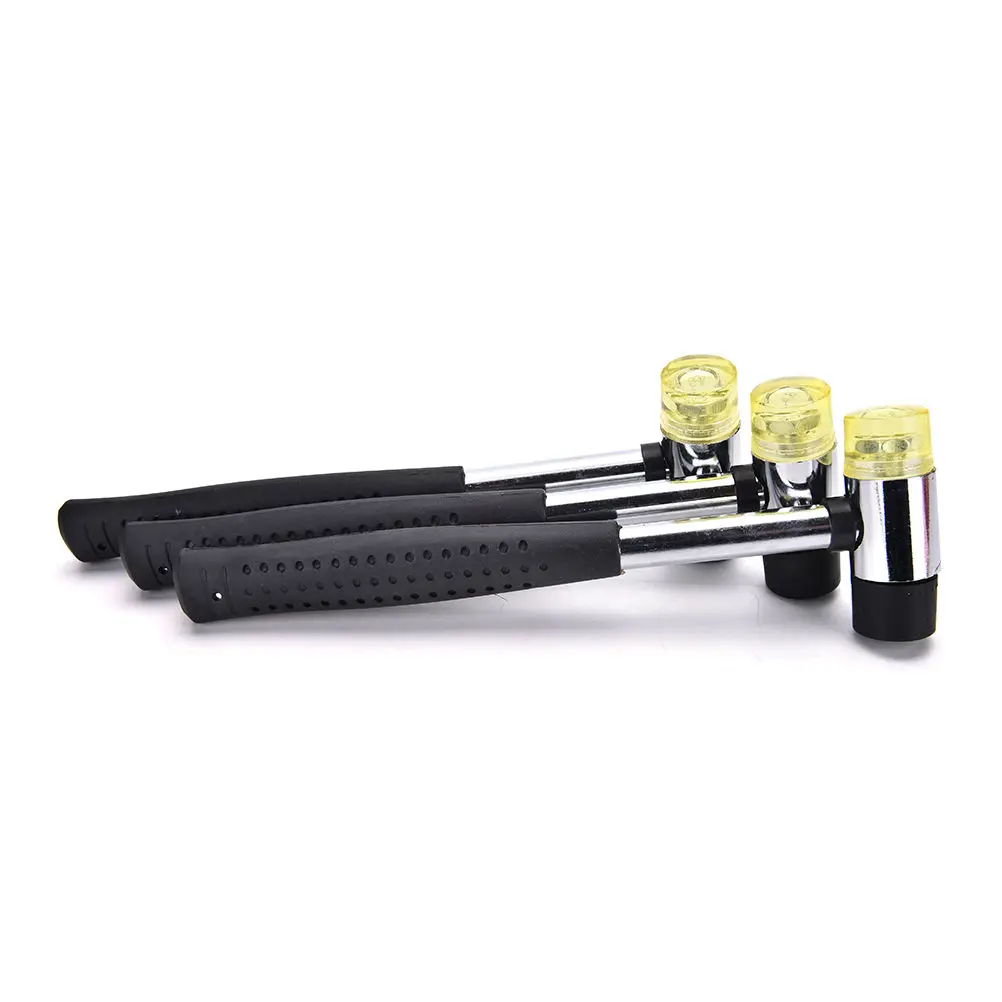 10mm 25mm Mini Double Faced Household Rubber Hammer Domestic Nylon Head Mallet Hand Tool for Jewelry / Craft / DIY 5