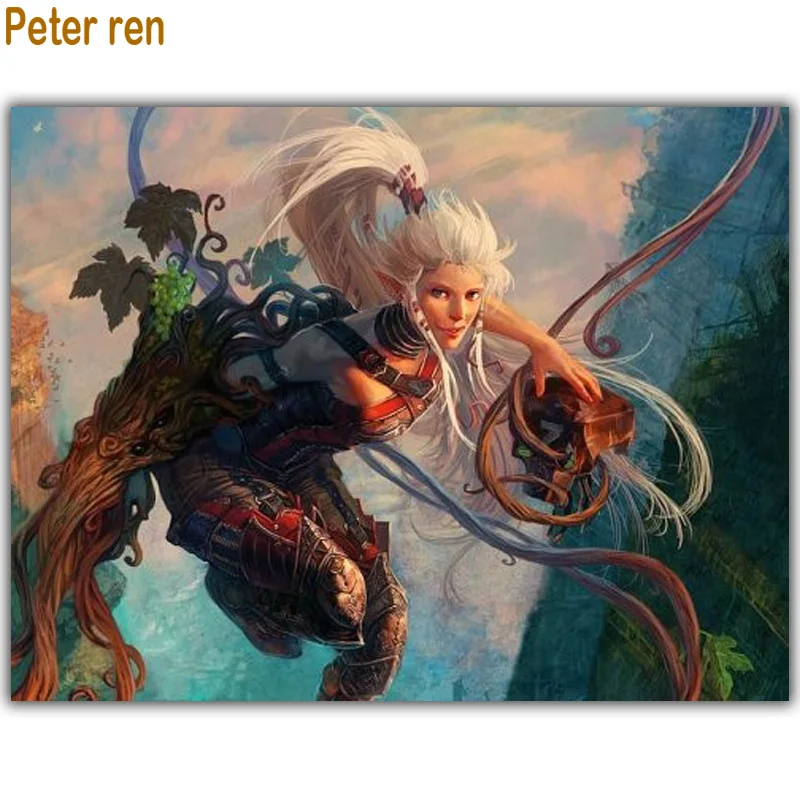 

Hop dance Angel Diy diamond painting cross-stitch 5d Diamond embroidery 50*38cm picture rhinestones mosaic Paste full canvas